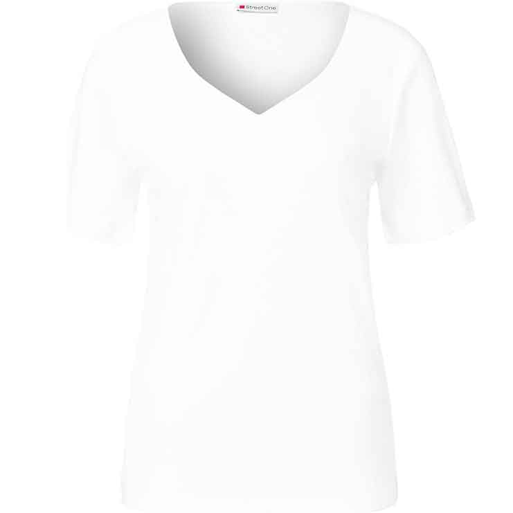 Street One Maglietta Donna A Maniche Lunghe Con Scollo A Cuore – Morbida E Femminile